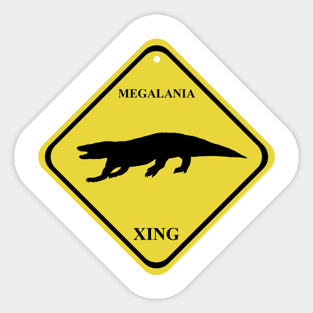 Megalania XING Sticker by WSnyder Paleo Designs